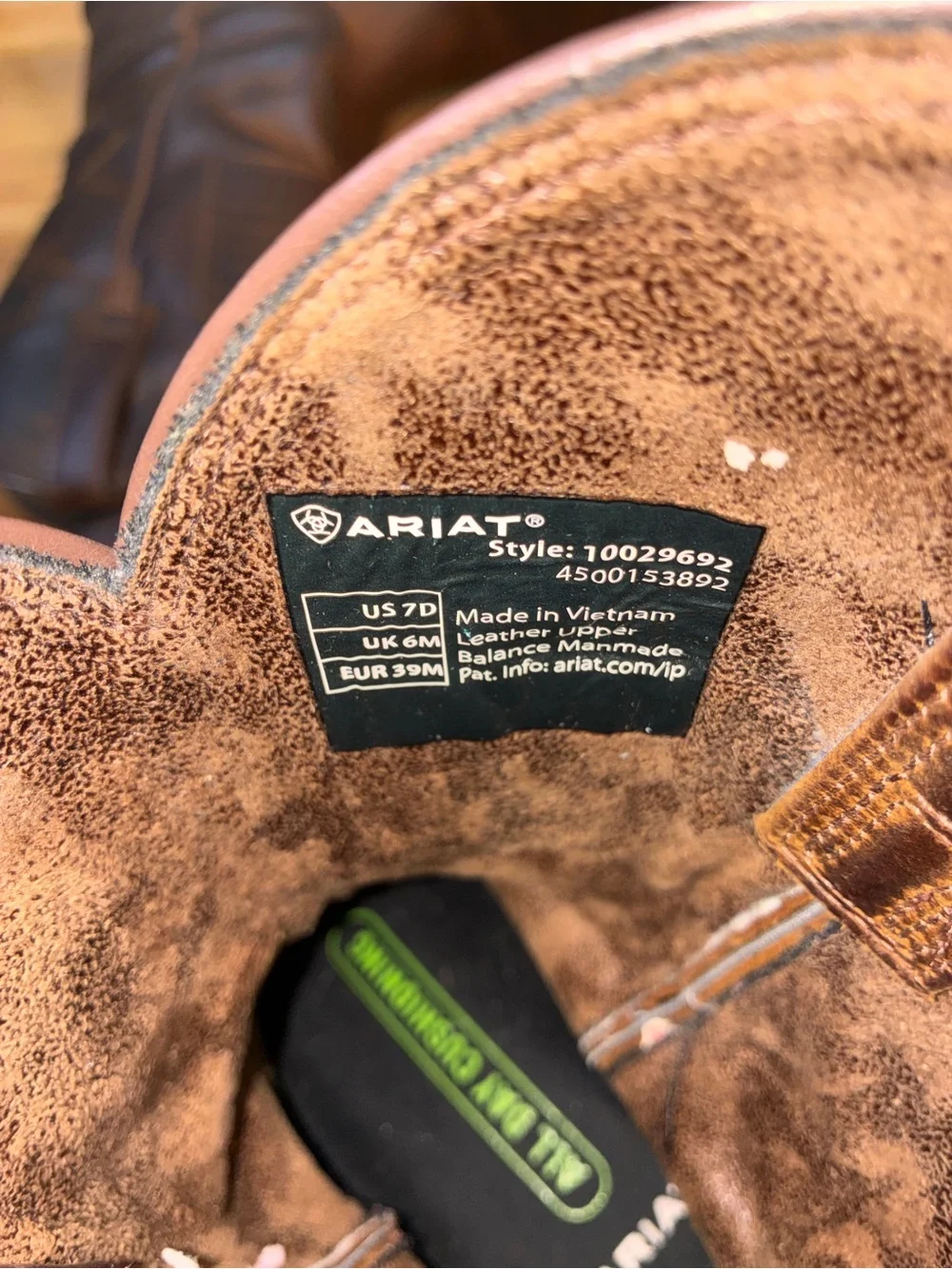 Ariat Men’s Rambler Patriot Western Flag Square Toe Boots- size 7 D